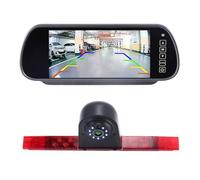 Caméra de frein de voiture étanche avec vision nocturne + rétroviseur de 17,8 cm pour Carado Van V132 V337 Edition V339 pro T338 Emotion T447 T67S Hella, Fiat, Ducato, Womo Sunlight T68