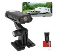 Caméra de Guide D'attelage Inverse, 1080P HD WiFi Caméra de Vue Arrière RV avec Base Adhésive Magnétique, Détection de Mouvement de Vision Nocturne Étanche pour Voiture Camion
