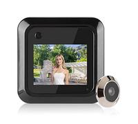 Caméra de Judas de Porte, Judas de visionneuse de Porte Grand Angle 95°, LCD 2,4 Pouces à Piles numérique pour Appartement à la Maison