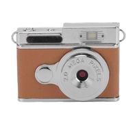 Caméra de Keychain 1080p, Objectif Grand Angle de Type C écran de Couleur Mini caméra numérique Minuscule instantané Mini Vintage pour Le Campus Vie (Brown)