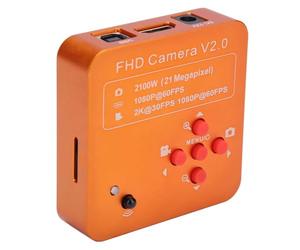 Caméra de Microscope,21MP HDMI USB C-Mount Industrie Caméra,Haute Résolution,1080P HD,avec UE Plug 220V,pour Microélectronique,Machines de Précision,Anatomie Biologique