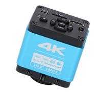 Caméra de Microscope 4K HD Caméra de Microscope Industriel CMOS 8,3 MP 1/1,8 Pouces avec Capteur d'image avancé, Prend en Une Carte Mémoire de 64 Go pour des Résultats (Prise UE