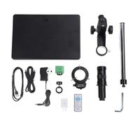 Caméra de microscope Gearwell, caméra d'imagerie industrielle 4K 41MP avec objectif de montage 180x C et 144 LED Ring Light, Caméra microscope avec télécommande