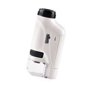 Caméra de microscope,Mini Microscope de poche 60X-120X pour enfants,Kit de Microscope portatif avec lumière LED- White[A9119]
