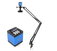 Caméra de Microscope numérique Industriel 48 MP 4K 2K 1080P HDM/I USB VGA, Zoom 1-130X, Objectif à Monture C, for réparation de Soudure de PCB de téléphone(D HDMI VGA)