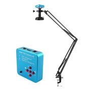 Caméra de Microscope numérique Industriel 48 MP 4K 2K 1080P HDM/I USB VGA, Zoom 1-130X, Objectif à Monture C, for réparation Soudure PCB téléphone(B 2K HDMI USB)