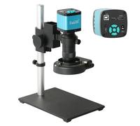 Caméra de microscope numérique professionnelle 48MP 55MP 4K 1080P HDMI USB avec objectif C-Mount 100X pour soudure de circuits imprimés et réparation de montres 4K UHD HDMI Set
