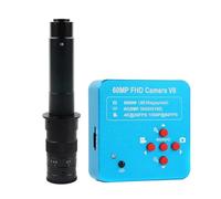 Caméra de Microscope vidéo 60MP 4K 1080P HDM/I UBS, Objectif monoculaire 100X, 130X, 180X, 200X, 300X, 500X, 56 LED for soudage PCM SMD(with 300X Lens)