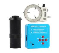 Caméra de Microscope vidéo 60MP 4K 1080P HDM/I UBS, Objectif monoculaire 100X, 130X, 180X, 200X, 300X, 500X, 56 LED for soudage PCM SMD(with 100X Lens Light)
