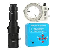 Caméra de Microscope vidéo 60MP 4K 1080P HDM/I UBS, Objectif monoculaire 100X, 130X, 180X, 200X, 300X, 500X, 56 LED for soudage PCM SMD(with 500X Lens Light)