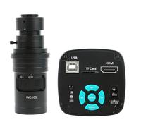 Caméra de Microscope vidéo Industriel 1080P 2K 4K 48MP + Objectif de Montage 180X 300X 200X 500X 100X 130X C(with 200x Lens)
