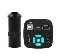 Caméra de Microscope vidéo Industriel 1080P 2K 4K 48MP + Objectif de Montage 180X 300X 200X 500X 100X 130X C(Camera)