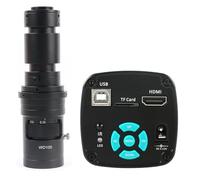 Caméra de Microscope vidéo Industriel 1080P 2K 4K 48MP + Objectif de Montage 180X 300X 200X 500X 100X 130X C(with 500x Lens)