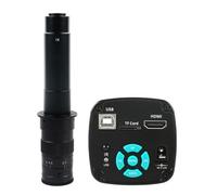 Caméra de Microscope vidéo Industriel 1080P 2K 4K 48MP + Objectif de Montage 180X 300X 200X 500X 100X 130X C(with 300x Lens)