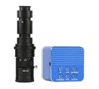 Caméra de Microscope vidéo Industrielle HDM/I 24MP 4K IMX334, Zoom 100X, 130X, 180X, 300X, 200X, 500X, Monture C, for réparation PCB téléphone(with 500X Lens)