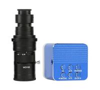 Caméra de Microscope vidéo Industrielle HDM/I 24MP 4K IMX334, Zoom 100X, 130X, 180X, 300X, 200X, 500X, Monture C, for réparation PCB téléphone(with 200X Lens)