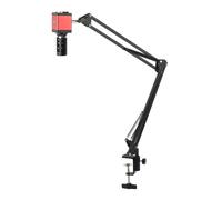 Caméra de Microscope vidéo Industrielle numérique VGA 14MP 1080P 6-60mm Grand Objectif Fixe visuel for l'acquisition d'images numériques pour la réparation et la Soudure(A)