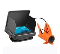 Caméra de pêche étanche avec câble de 80 kg pour une résistance durable et | Objectif large de 220 degrés, angles réglables de 45/90/180°, exploration complète, repérage des poissons, polyvalent