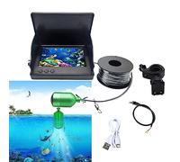 Caméra de Pêche Kit de détecteur poisson vidéo caméra pêche vision nocturne sombre écran LCD 4,3/5 pouces 80-100 m profondeur ensemble sous-marine(4.3 inch)
