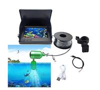 Caméra de Pêche Kit de détecteur poisson vidéo caméra pêche vision nocturne sombre écran LCD 4,3/5 pouces 80-100 m profondeur ensemble sous-marine(Set-B 5 inch)