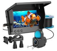 Caméra de pêche sous-marin P300 | Écran 4.3"" 1080P | Endoscope sous-eau 30M IP68 Vision nocturne
