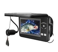 Caméra de pêche sous-marine, Caméra de pêche sous-marine portable étanche vidéo détecteur de poisson DVR caméra avec écran LCD 4.3 pouces glace lac mer bateau pêche pour la pêche en kayak sur lac de g
