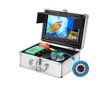 Caméra de pêche sous-marine, Caméra de pêche sous-marine Portable pêche sur glace vidéo sous-marine détecteur de poisson 9 pouces moniteur TFT 1000 TVL 30pcs lumières caméra étanche pêche en bateau po