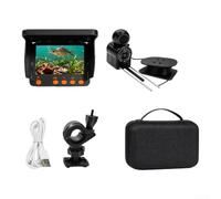 Caméra de pêche sous-marine écran IPS 4,3" pour vision nocturne | 12 LED haute intensité, visibilité supérieure en faible luminosité, prête pour la pêche de nuit, clarté de l'eau sombre