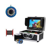Caméra de pêche sous-Marine Fish Finder 7quot; 1000TVL15pcs LED Blanches + 15pcs Lampe Infrarouge for la sur Glace/mer Hiver Bateau sur Le lac de Glace(30LEDs 30M Cable)
