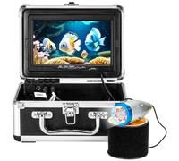 Caméra de pêche sous-marine HD de 40 m, 18 IR + 18 lumières blanches, moniteur DVR 1080p de 17,8 cm, étanche IP68, caméra sous-marine pour la pêche (50 m)