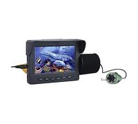 Caméra de pêche sous-marine, Kit de caméra de pêche sous-marine for détecteur de poisson vidéo Portable 12 pièces LED lumières détecteur de poisson vidéo lac 4.3 pouces caméra sous-marine pour la pêch