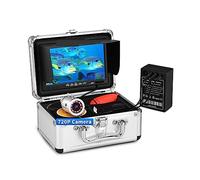 Caméra de pêche sous-marine sur glace améliorée 720P caméra 12 lumières IR détecteur poisson 7 pouces 1024x600 écran IPS for la en lac/mer,Équipement Professionnel(15M Cable)