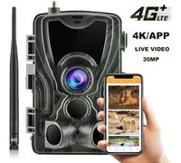 Caméra de piste sans fil 4G, service Andrea Cloud gratuit, diffusion en direct, diffusion quelque part, caméras cellulaires de chasse, HC801PRO, pièges photo, 4K, 30MP EU Version