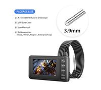 Caméra de plomberie, Caméra d'inspection de borescope numérique 1080P et double numérique avec 43" LCD Écran IP67 Caméra d'égout imperméable for pipe à la maison de voiture Pour égouts(10m,3.9mm)