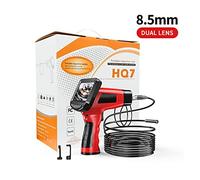 Caméra de plomberie, Caméra d'inspection numérique avec 4,3" LCD Surveiller IP67 Appareil photo étanche Borescope 1080P double Endoscope Avec 6 LED 32GB TF Carte Pour égouts(5m,8.5mm dual camera)