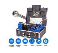 Caméra de plomberie, haute définition Évidez-vous d'égouts Vidéo Caméra Tipeline de détection de tuyau de détection de tuyau d'inspection de la caméra Compteur compteur de vidéos audio Pour égouts(150