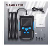 Caméra de plomberie, P60 Industrial Endoscope Camera 2.4 '' HD1080P 2. 0MP Caméra Gensheld Inspection Borescope câble rigide imperméable 2600mAh Pour égouts(10m,P60B 3.9MM Lens)