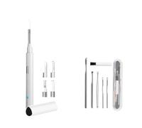 Caméra de plomberie, Smart Visual Oreille Sticks Endoscope 200w Haute précision Earpick Mini caméra Otoscope Soins de santé WiFi Earpicoler Pour égouts(5.0mm White)