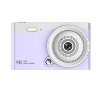 Caméra De Poche 4K for Débutants, Mise Au Point Automatique, for Étudiants, Zoom 16X, for Enfants, Campus, Selfie, Mini, Écran IPS 2.8 Pouces Immortalisez Facilement Vos Plus Beaux Moments(Purple)