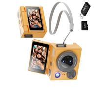 Caméra de pouce miniature portable double objectif 32 Go carte 1080p haute transparence pour événements sportifs accessoires animaux domestiques caméra pouce double objectif