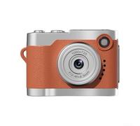 Caméra de pouce portable avec écran de 2,4 cm pour les étudiants | Matériau ABS compact pour enregistrement vidéo sportif (orange)