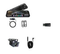 Caméra de recul 4 K 9,66" pour tableau de bord de voiture 2,5 K, prise en charge WiFi, GPS, ADAS, écran tactile, enregistreur vidéo, boîte noire (128 Go, A60-6M RCC) (A60-6M RCC/64 Go)
