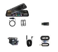 Caméra de recul 4 K 9,66" pour tableau de bord de voiture 2,5 K, prise en charge WiFi, GPS, ADAS, écran tactile, enregistreur vidéo, boîte noire (128 Go, A60-6M RCC) (A60-6M RCC-BL/64 Go)