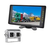 Caméra de recul à Double Objectif 9 Pouces, système Vision Nocturne for Camion, rétroviseur for Bus et camions(Cam1 Monitor)