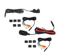 Caméra de recul à Montage latéral, caméra d'angle Mort avec Vue latérale sur la Porte de Voiture, Vision Nocturne HD IP68, Remplacement étanche pour Camion, Camping-Car, Van, remorque(la Gauche)