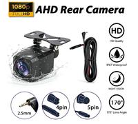 Caméra de recul AHD 1080P étanche avec connecteur 4 broches / 5 broches pour rétroviseur de voiture, dashcam, DVR de voiture, caméra arrière avec prise 2,5 mm