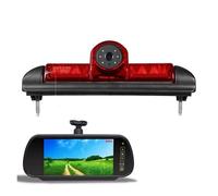 Caméra De Recul AHD 1080P Kit Caméra Recul avec Feu Stop avec Moniteur Rétroviseur 7 "pour Fiat pour Ducato 2006-2023 Camera Recul Voiture(Cam-Monitor-Bracket)