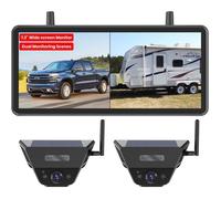 Camera de Recul AUTO-VOX 2 Solaire Magnétique 7,2"" AHD 1080P Rechargeable