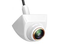 Caméra de recul blanche AHD 1080p réglable à 360° avec ligne de trajectoire dynamique adaptée pour moniteur vidéo DVD Android (trajectoire HD1080p) (caméra HD1080P) (caméra HD1080P)