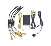 Caméra de recul Boîtier Commande À 4 Voies Convertisseur Canal Vidéo pour Système Caméra Panoramique À 360° pour Voiture Caméra Recul Arrière Avant Gauche Droite